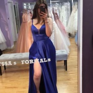 Blue prom dress